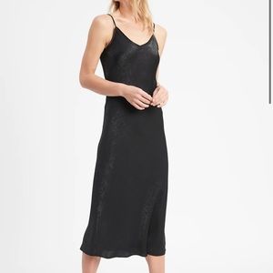 Banana republic black slip dress